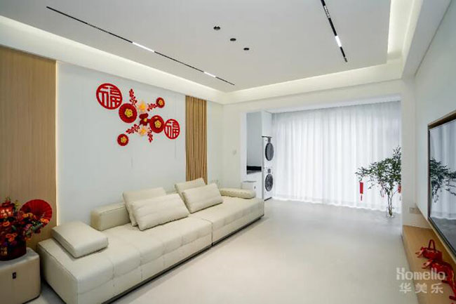 105㎡現(xiàn)代簡約三居，寬敞布局外加小清新設計，功能與美觀相互成就